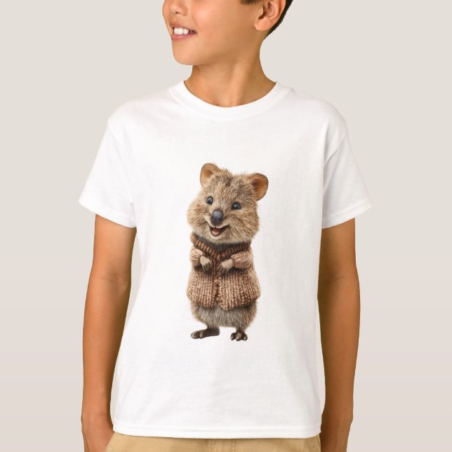 Cosy Sweater Smiling Quokka Kids (Front)