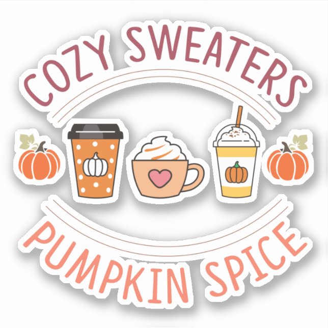 Cosy sweaters Pumpkin Spice  (Front)