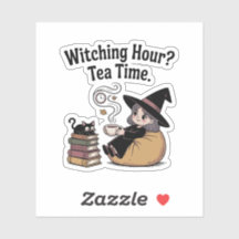 Cosy Tea Witch Reading — Autumn Cottage Vibes
