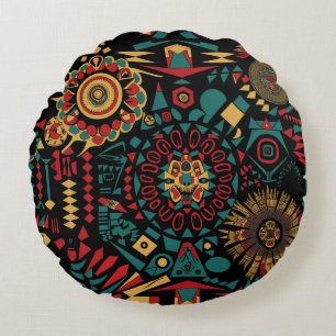 Cosy Teal "Heritage-Inspired Patterns" Cushion 41c