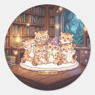 Cosy Tiger Tales Library Sticker