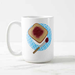 Cosy Toast With Grape Jam Breakfast Gift Coffee Mug