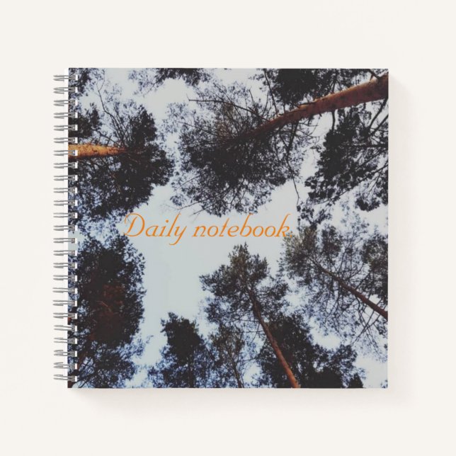 Cosy trees photo daily notebook (Front)