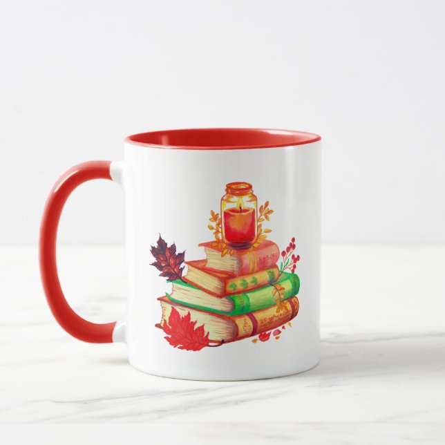 Cosy Up Autumn Books Mug (Left)