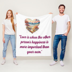 "Cosy Up with Love: Valentine’s Day Blankets" Fleece Blanket