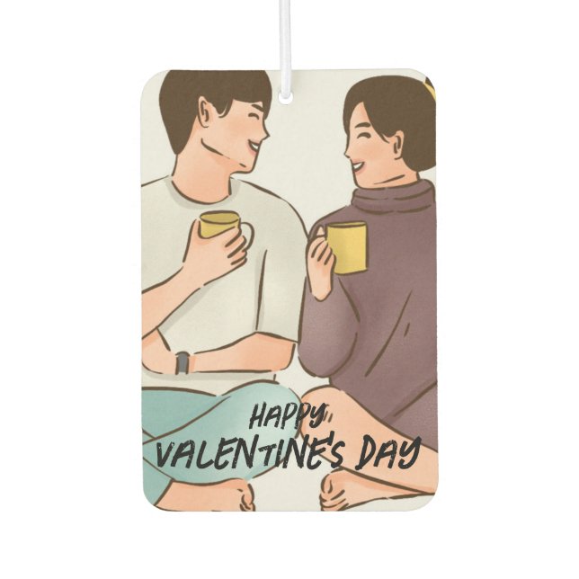 Cosy Valentine's Day Car Air Freshener (Front)