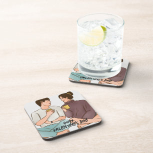 Cosy Valentine's Day Coaster