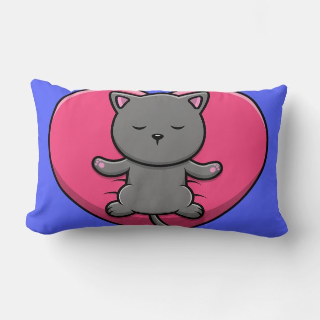 Cosy Valentine's Throw Pillow - Romantic Home Deco (Front)