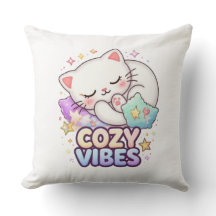 Cosy Vibe Cat Sticker | Cute Sleeping Cat