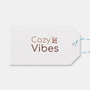Cosy Vibes, Warm Holiday Design Gift Tags