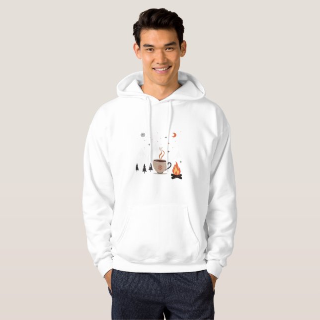 Cosy Vibes Winter Fire Hoodie (Front Full)