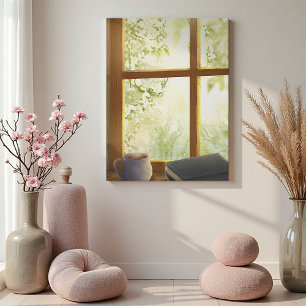 Cosy Vintage Window Canvas Print