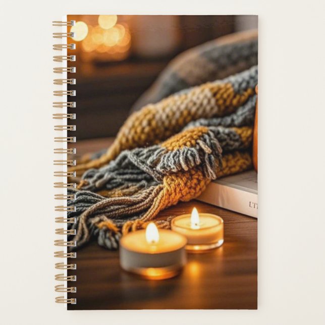 Cosy warm candle lit evening  planner (Front)