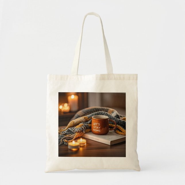 Cosy warm candle lit evening  tote bag (Front)