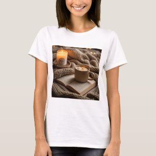 Cosy warm evening candles and blanket  T-Shirt