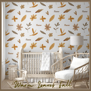 Cosy Warm Floral Nature Autumn Flowers Leaves Fall Wallpaper