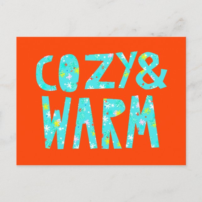 Cosy & Warm Holiday Postcard (Front)