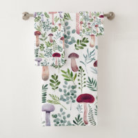 Cosy Watercolor Mushrooms Pattern  