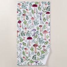 Cosy Watercolor Mushrooms Pattern  