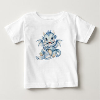 Cosy Winter Baby Dragon Scarf Nursery Storybook  T-Shirt