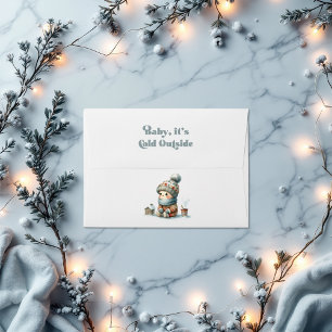 Cosy Winter "Baby It’s Cold Outside!" Baby Shower Envelope