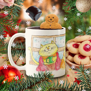 Cosy Winter Cats MUG by Nicole Janes