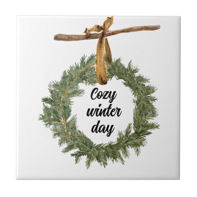 Cosy Winter Day Tile (Front)