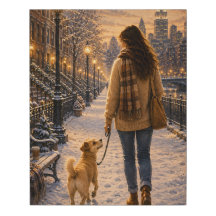 Cosy Winter Evening Walk with My Best Friend