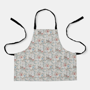 Cosy Winter Floral Pattern Apron