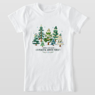 Cosy Winter Forest Trees T-Shirt