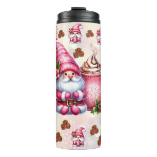 Cosy Winter Gnome with Hot Cocoa Thermal Tumbler