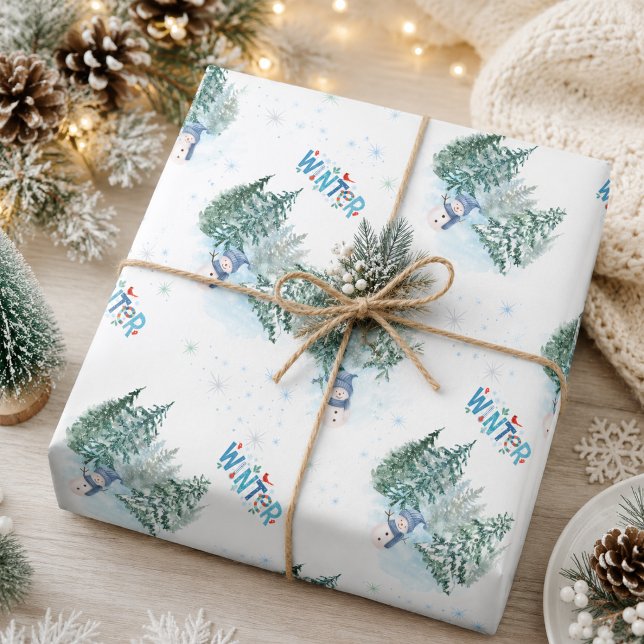 Cosy Winter Holiday Gift  Wrapping Paper (Creator Uploaded)