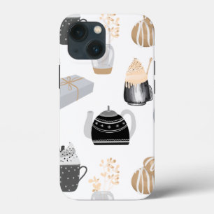 Cosy Winter Home Pattern iPhone 13 Mini Case