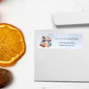 Cosy Winter Hot Cocoa Snowly Return Address