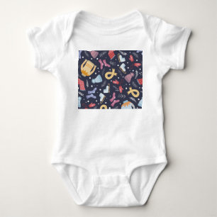 Cosy Winter Knitted Seamless Vintage Baby Bodysuit