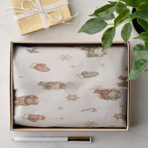 Cosy Winter Mittens Christmas Tissue Paper