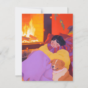 Cosy Winter Morning Postcard