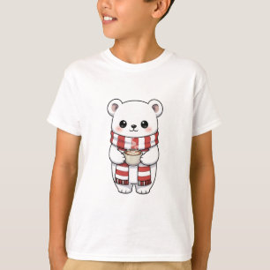 Cosy Winter Polar Bear Cocoa Kids T-Shirt