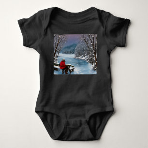 "Cosy Winter Reflections" Baby Bodysuit
