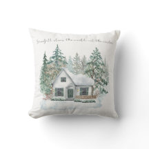 Cosy Winter Vibes Collection Throw Pillow