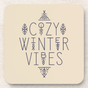 Cosy Winter Vibes Design Coaster