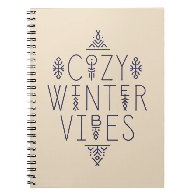 Cosy Winter Vibes Design Notebook (Front)