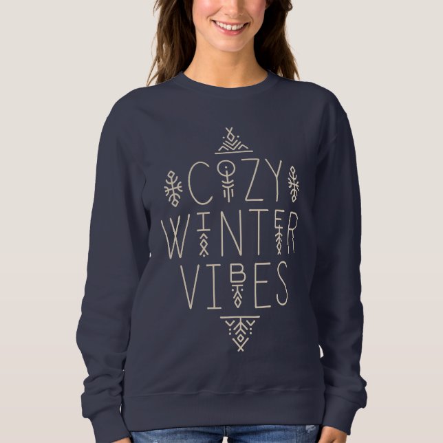 Cosy Winter Vibes Design Sweatshirt (Front)