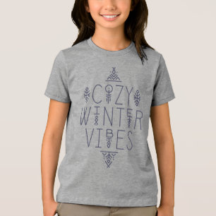 Cosy Winter Vibes Design Tri-Blend Shirt