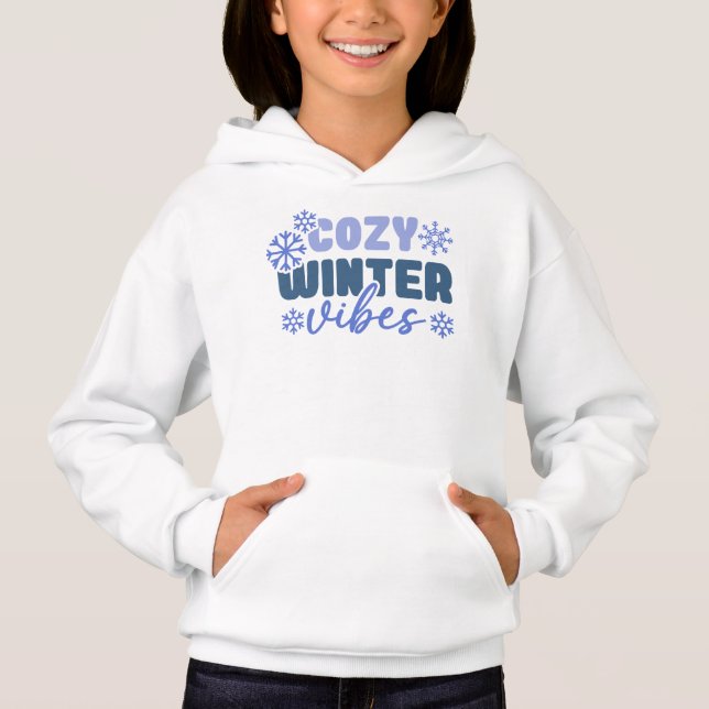 Cosy Winter Vibes - Snowflake Typography (Front)