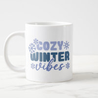 Cosy Winter Vibes - Snowflake Typography