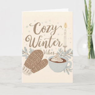 Cosy Winter Vibes – Warm & Minimalist Winter Desig Card