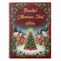 Cosy Winter Village Christmas NoteBook