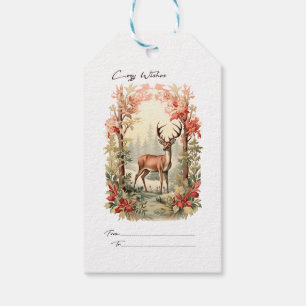 Cosy Wishes Deer Gift Tags