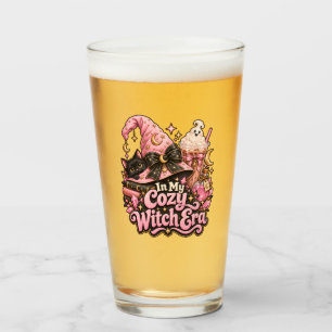 Cosy Witch Era Cute Pink Halloween Glass